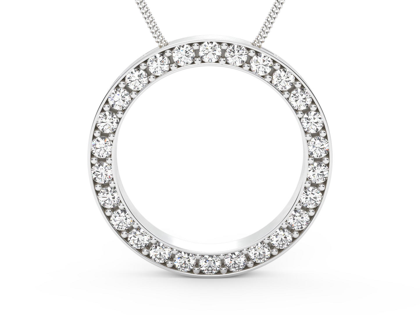 Round Diamond Pendant