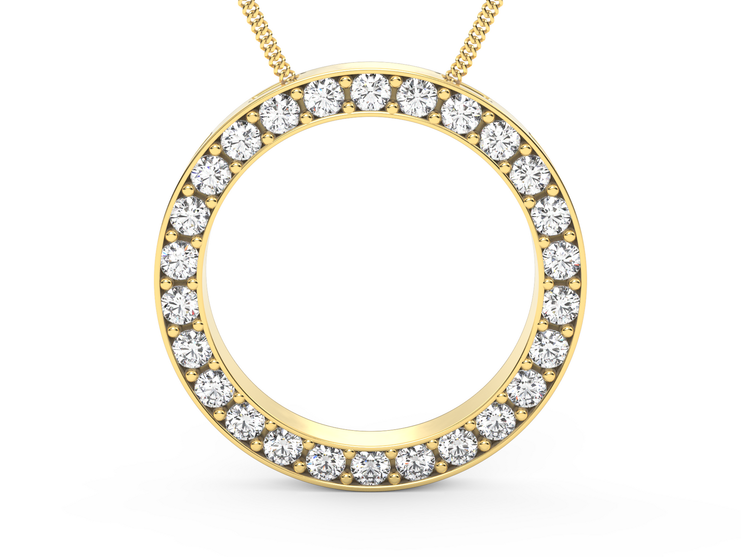 Round Diamond Pendant