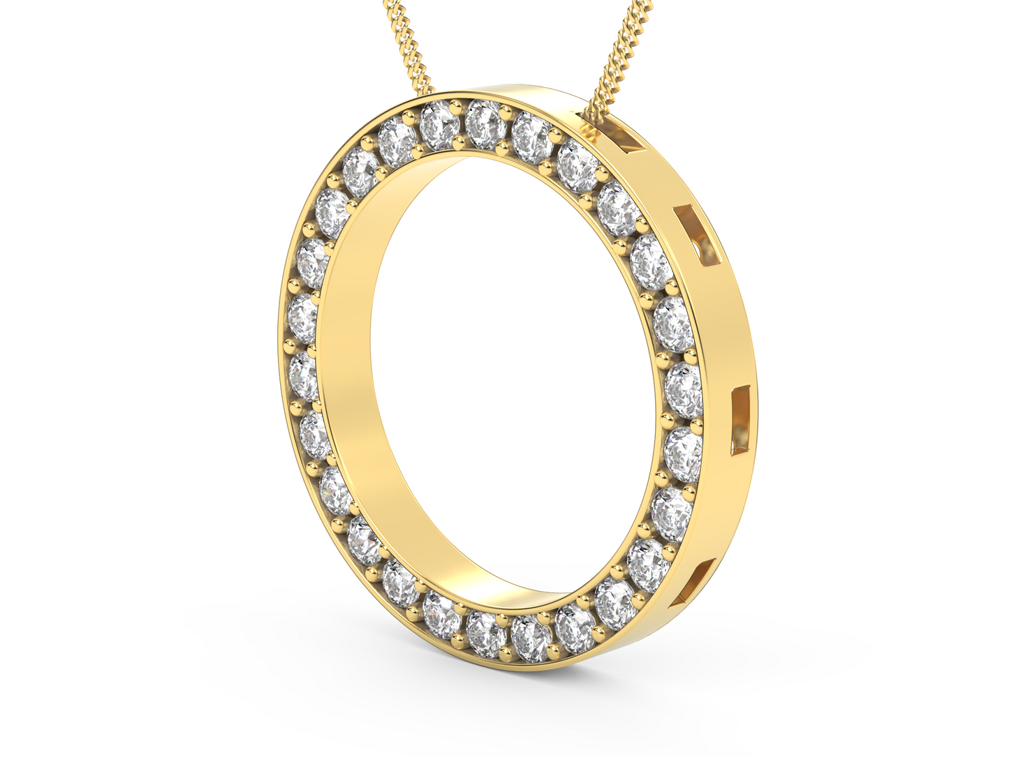 Round Diamond Pendant