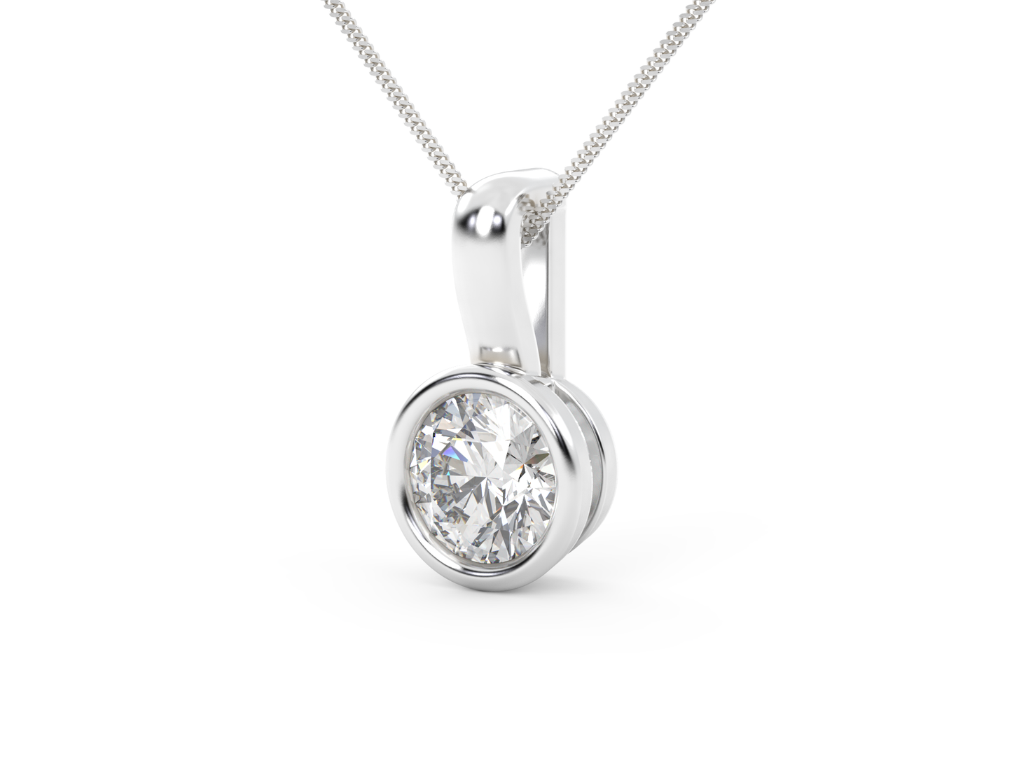 Bezel Solitaire Pendant (Setting Only)