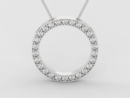 Round Diamond Pendant